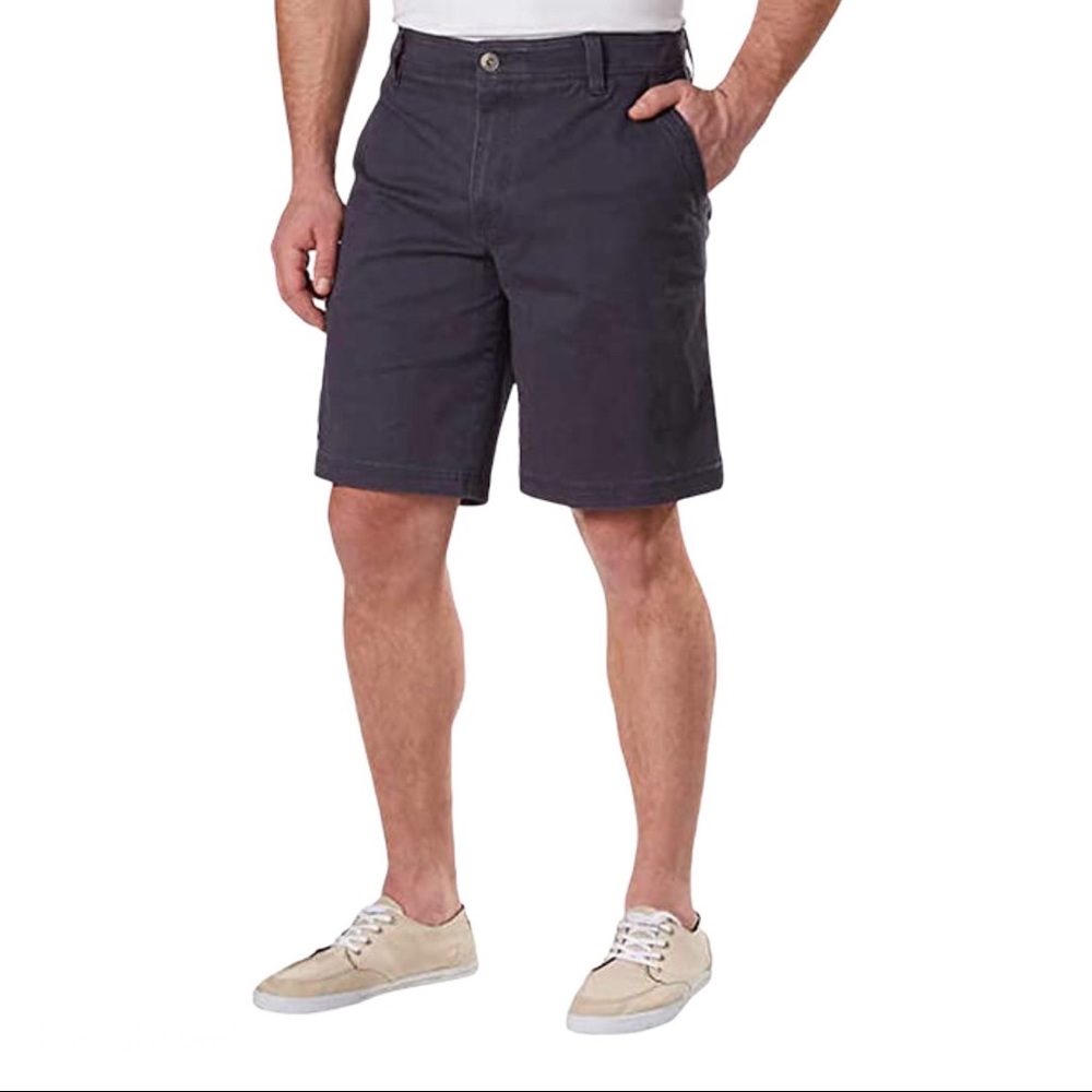 G.H Bass & Co. 32W x 10L Grey Flex Waistband Stretch Cargo Shorts